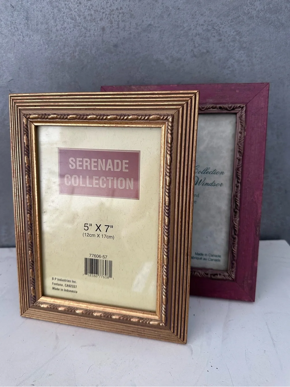 lot of 2 Pelmar ENG Wood Moulding Canada, Serenade FITS 5X7 ORNATE PICTURE FRAME